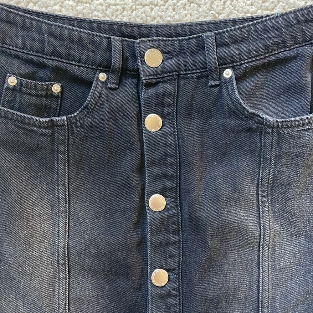 Divided by H&M Edgy Black Denim Skirt Size 6 - Picture 5 of 8